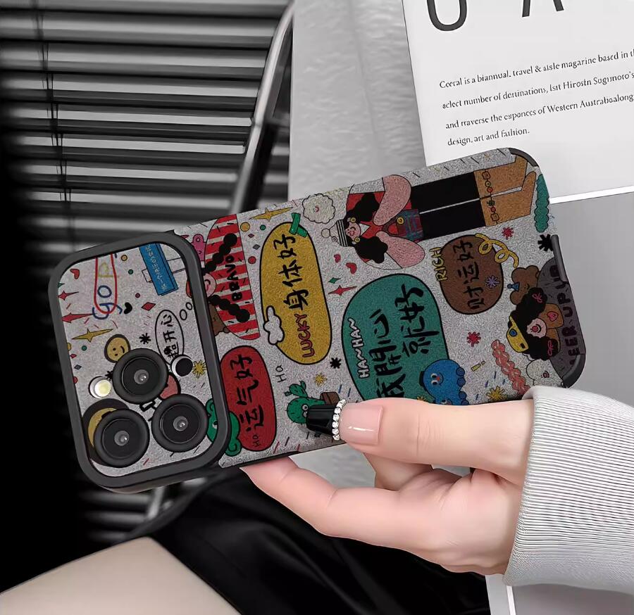 happy-girl-painting-iphone-17-pro-max-case-silicone-leather_4