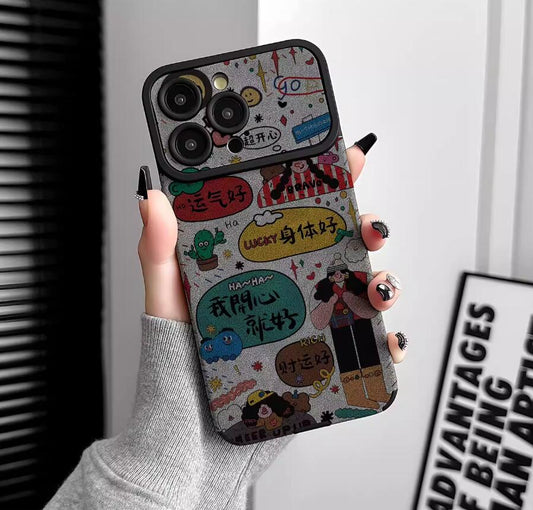 happy-girl-painting-iphone-17-pro-max-case-silicone-leather_5