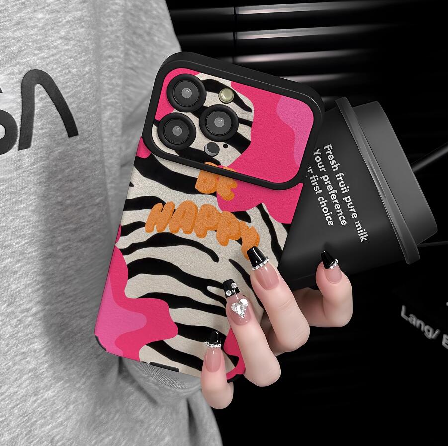 hot-pink-zebra-patchwork-pattern-iphone-17-pro-max-case-trendy_2
