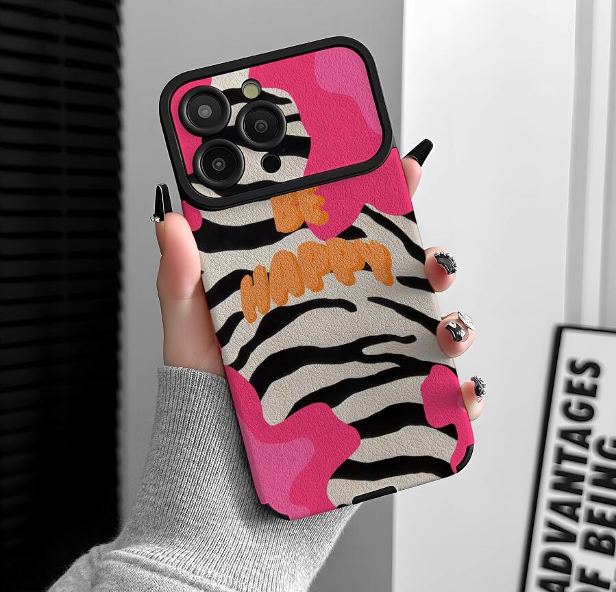 hot-pink-zebra-patchwork-pattern-iphone-17-pro-max-case-trendy_5