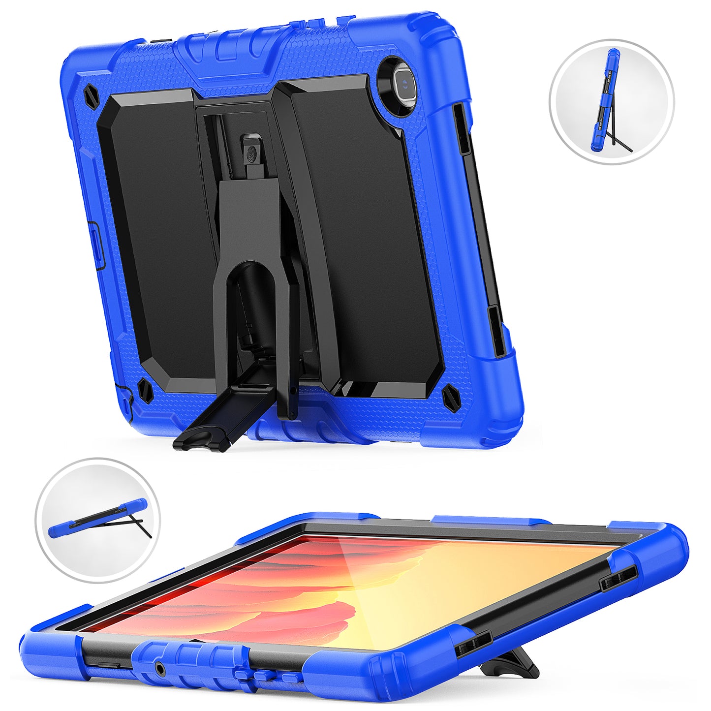 HUIXIANG Kickstand Lanyard Strap Galaxy Tab A7 Case