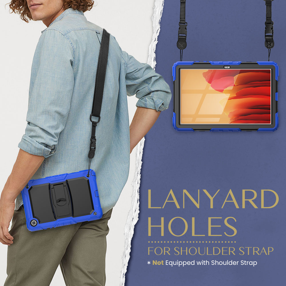 HUIXIANG Kickstand Lanyard Strap Galaxy Tab A7 Case