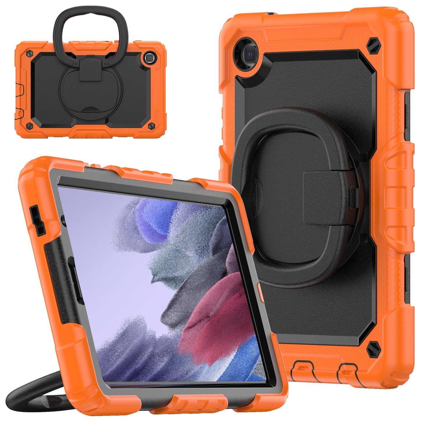 SHELLBOX Tough Handle Grip Hook Galaxy Tab A7 Lite Case
