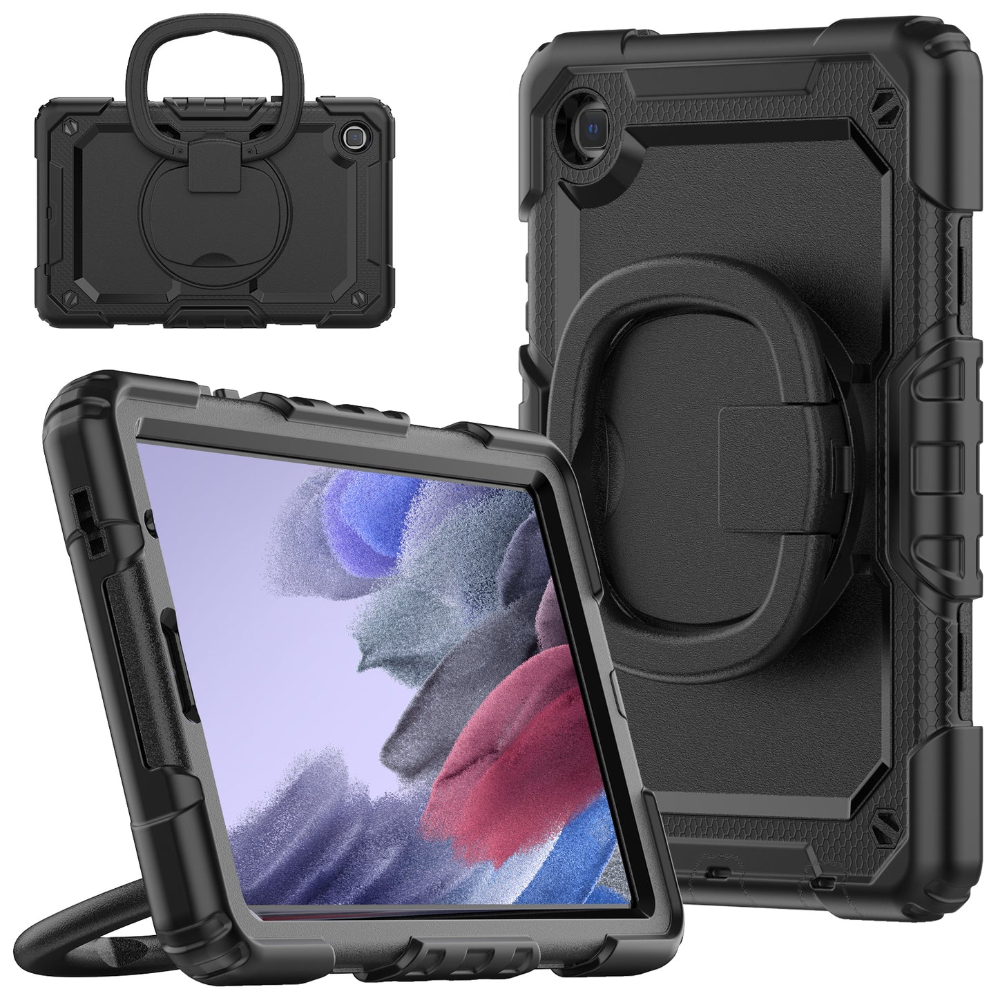 SHELLBOX Tough Handle Grip Hook Galaxy Tab A7 Lite Case