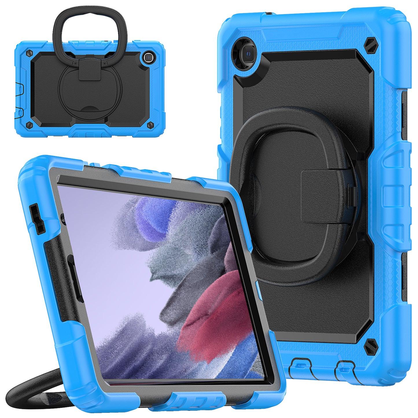 SHELLBOX Tough Handle Grip Hook Galaxy Tab A7 Lite Case