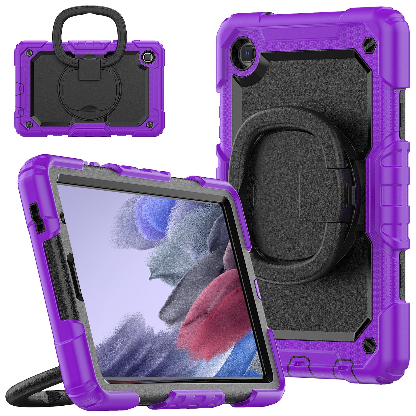 SHELLBOX Tough Handle Grip Hook Galaxy Tab A7 Lite Case