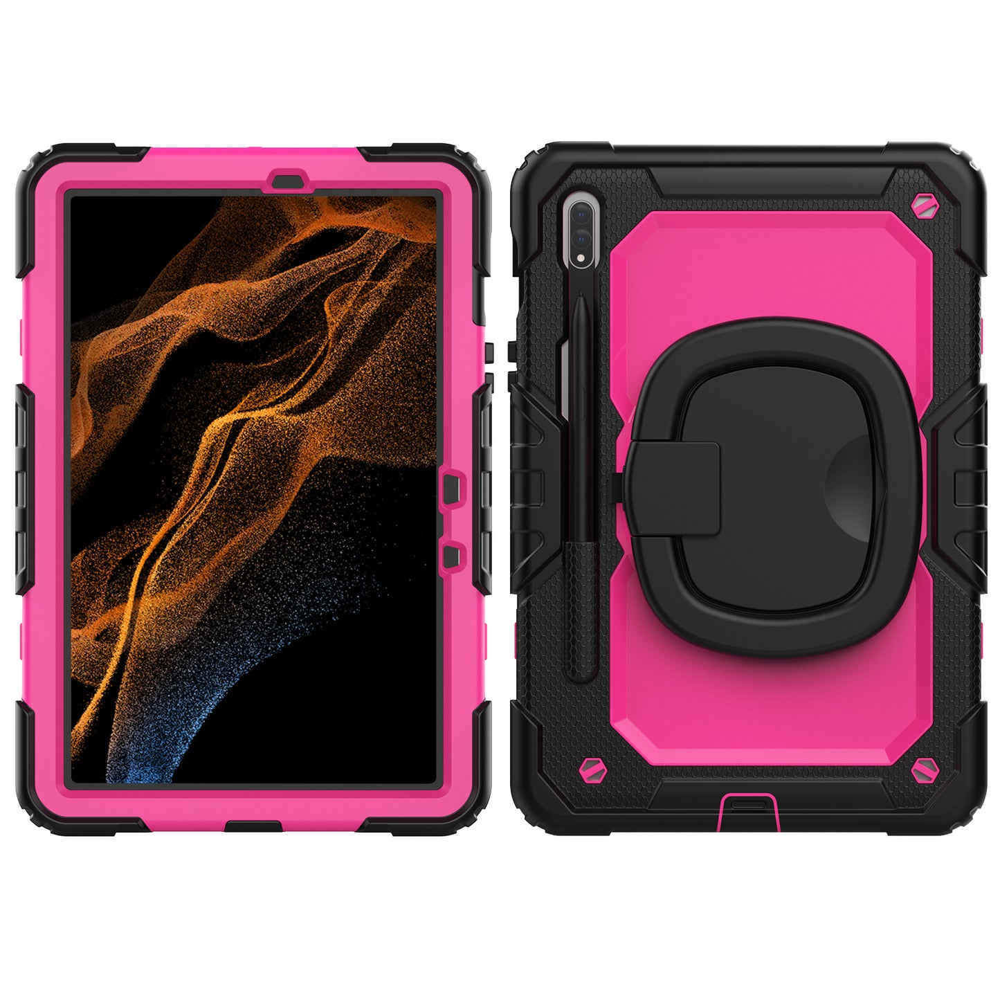 SHELLBOX Tough Handle Grip Hook Galaxy Tab S8 Case