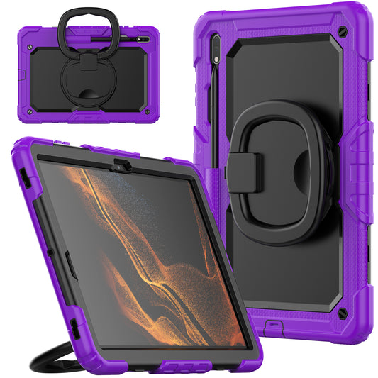 SHELLBOX Tough Handle Grip Hook Galaxy Tab S8 Plus Case