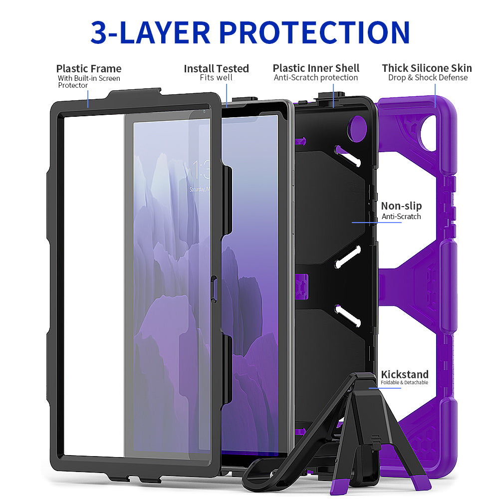 HUIXIANG Tough Box Galaxy Tab A7 Case Built-in Screen Protector
