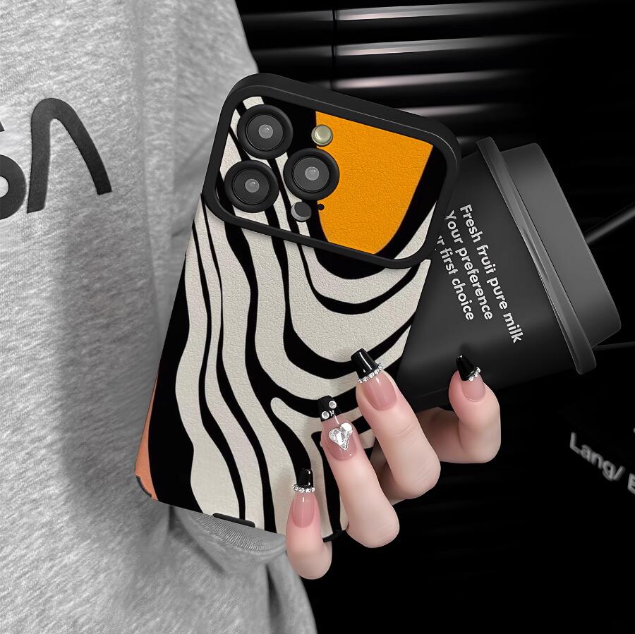 orange-zebra-patchwork-pattern-iphone-17-pro-max-case-trendy_2