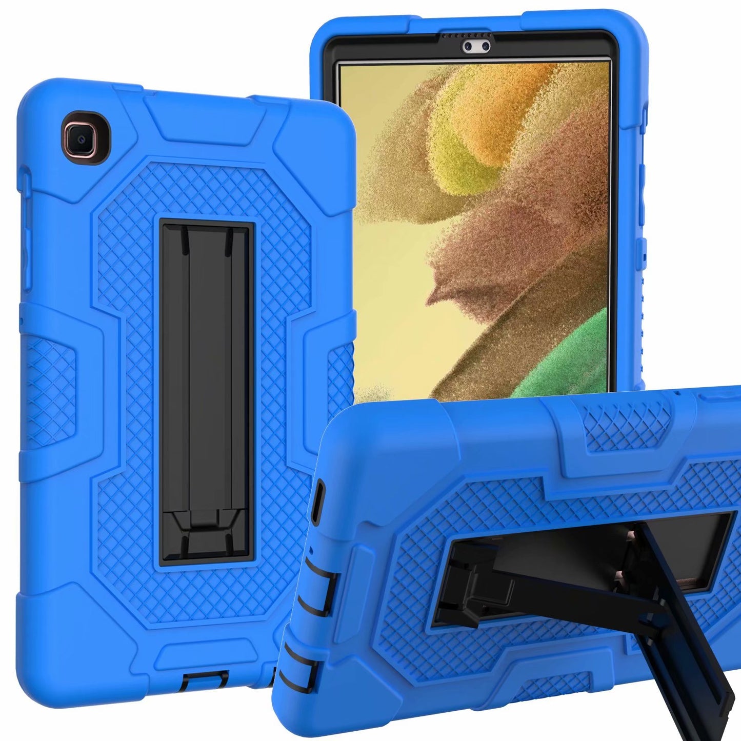 Molandi Contrasting Galaxy Tab A7 Lite Shockproof Case Stand Triple Full Protection