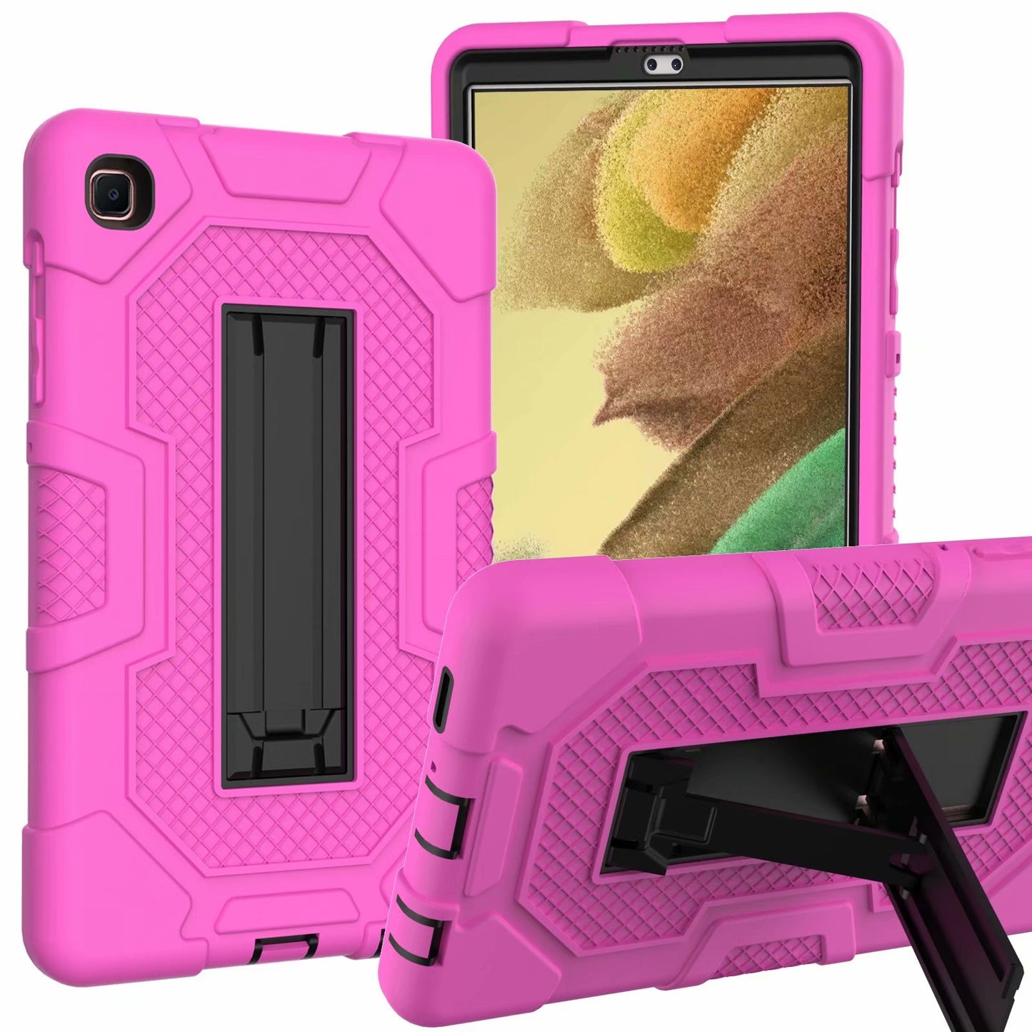 Molandi Contrasting Galaxy Tab A7 Lite Shockproof Case Stand Triple Full Protection