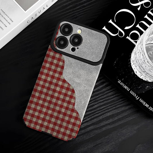 tattersall-plaid-painting-iphone-17-pro-max-case-silicone_6